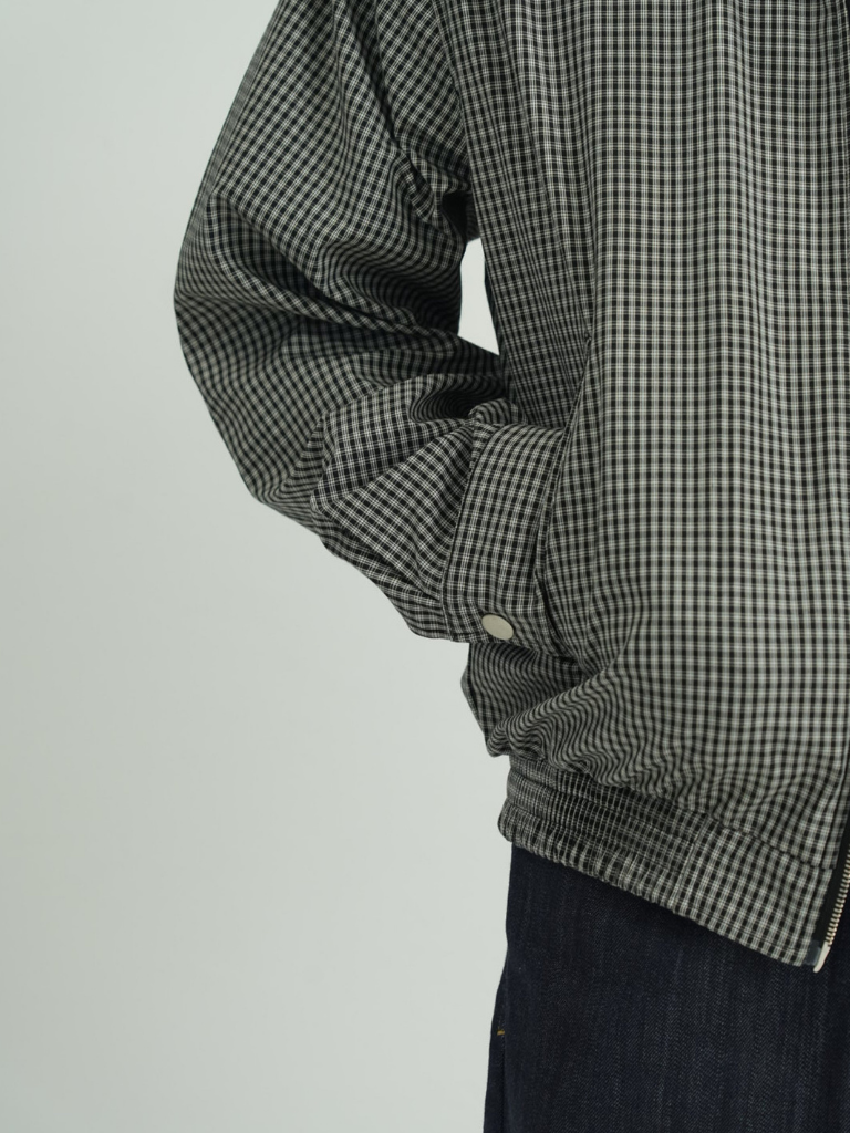 CHECK ZIP BLOUSON