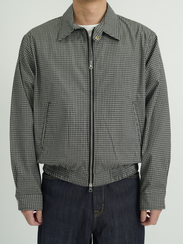 CHECK ZIP BLOUSON
