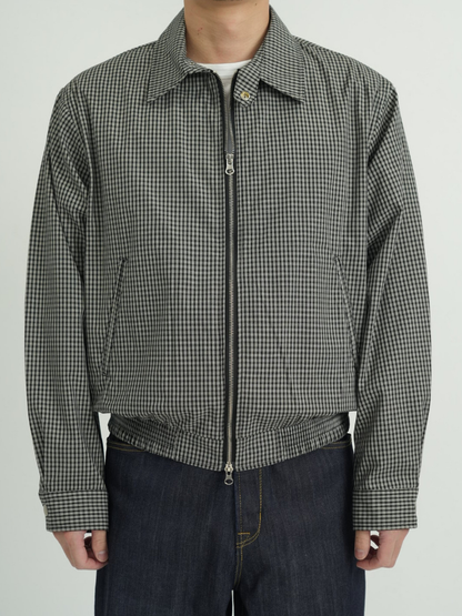 CHECK ZIP BLOUSON