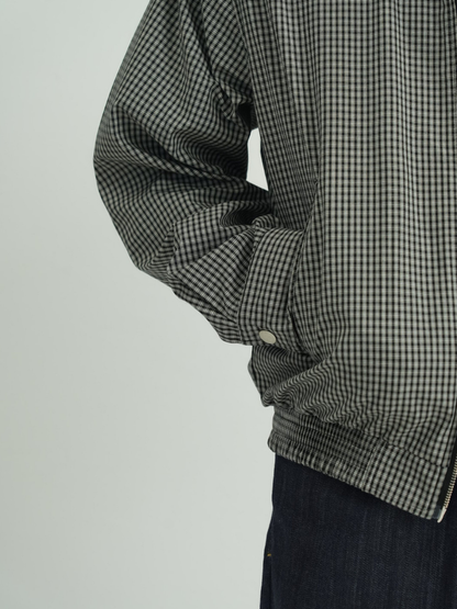 CHECK ZIP BLOUSON