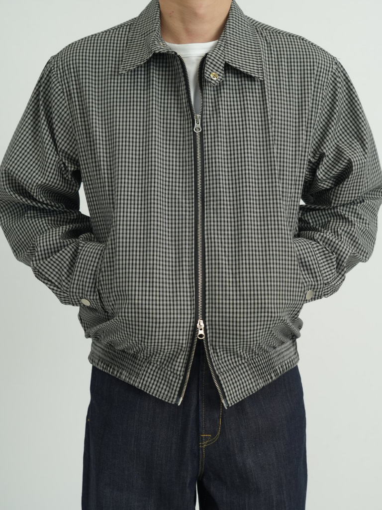 CHECK ZIP BLOUSON