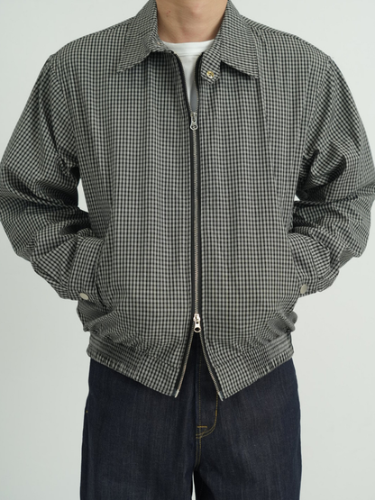CHECK ZIP BLOUSON