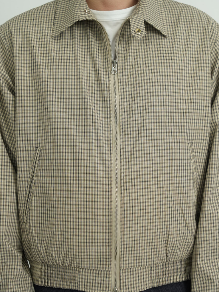 CHECK ZIP BLOUSON