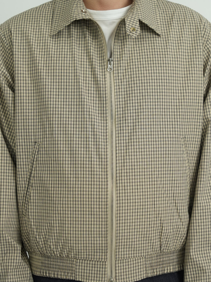 CHECK ZIP BLOUSON