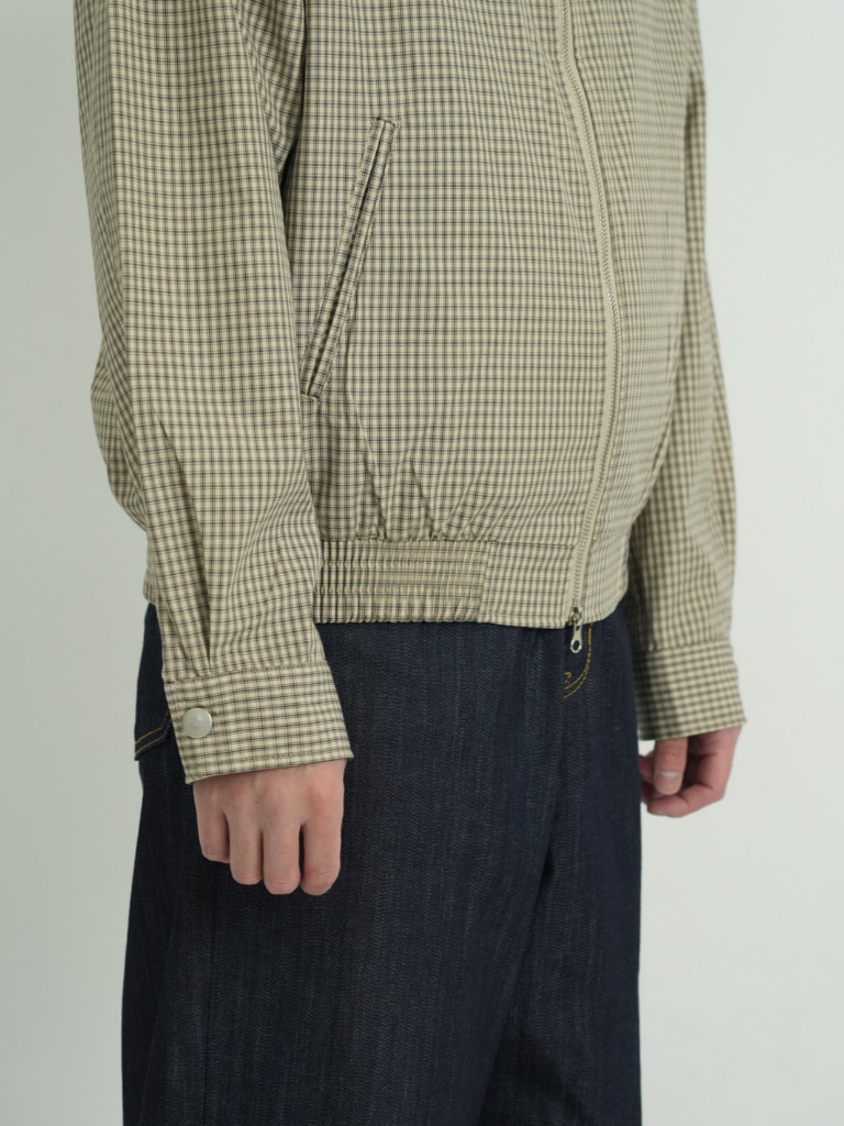 CHECK ZIP BLOUSON