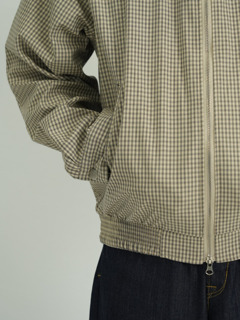 CHECK ZIP BLOUSON