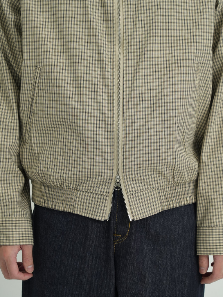CHECK ZIP BLOUSON