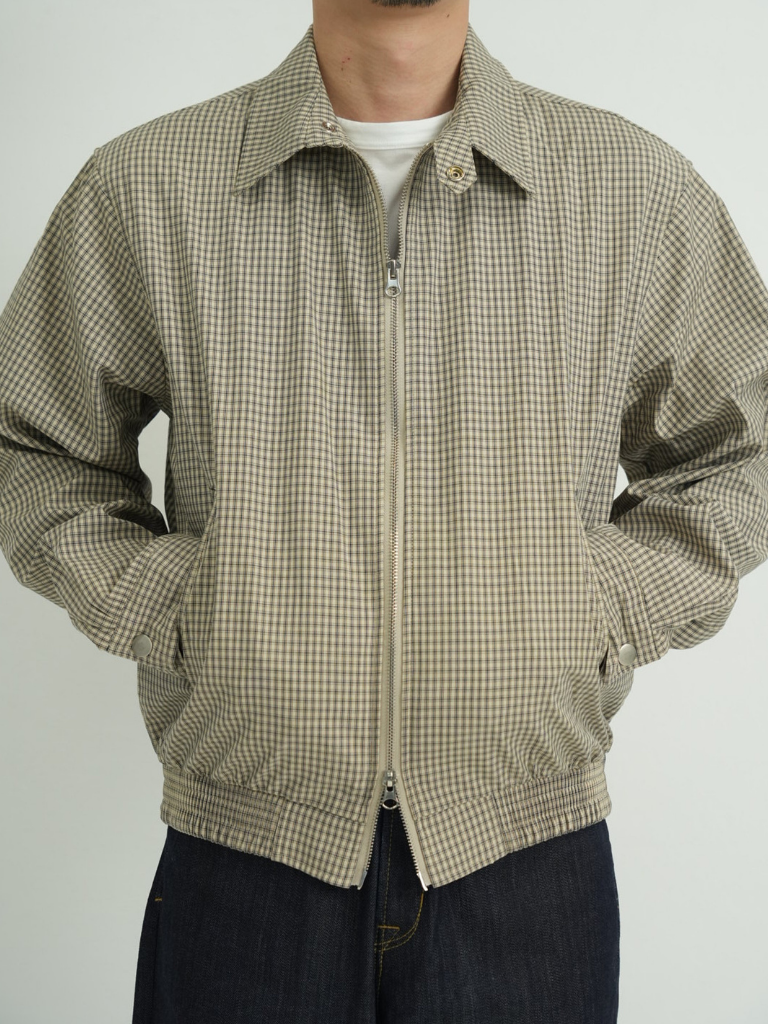 CHECK ZIP BLOUSON
