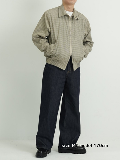 CHECK ZIP BLOUSON