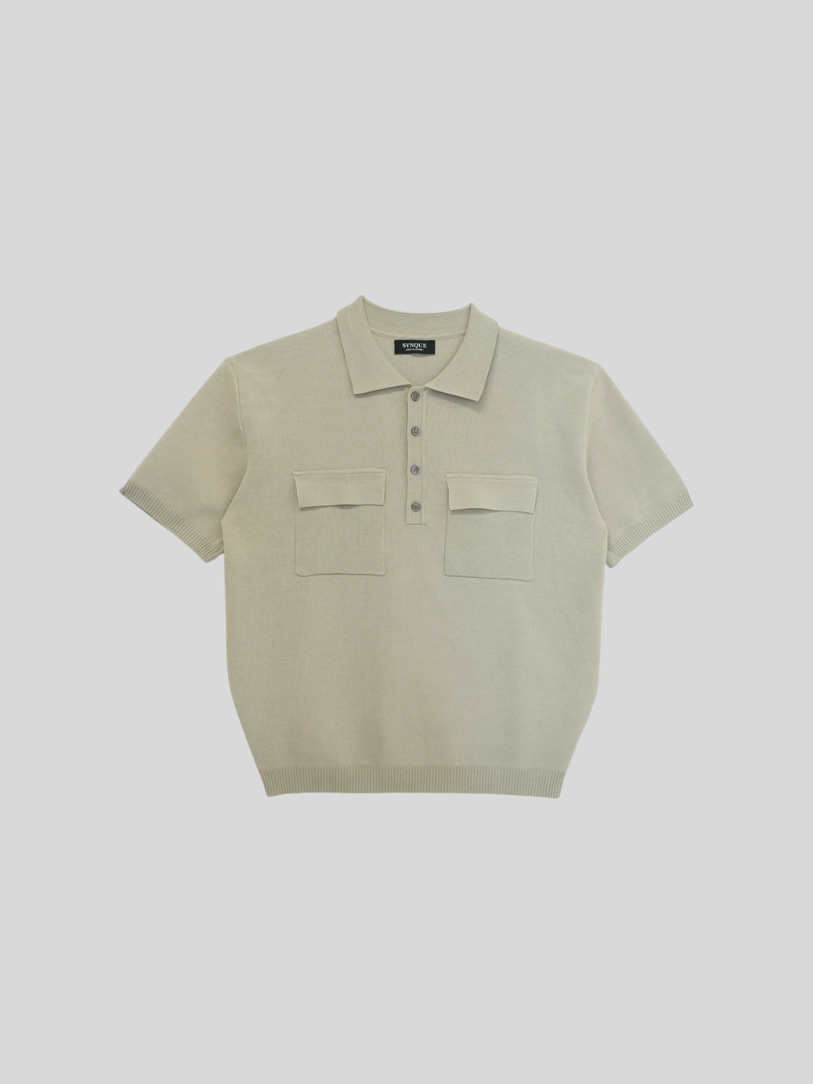 Double Pocket Knit Polo