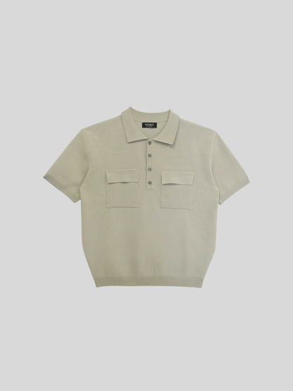 Double Pocket Knit Polo