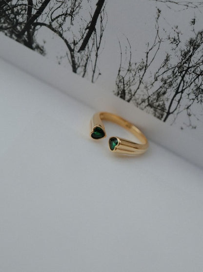 Twin Heart ring
