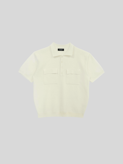 Double Pocket Knit Polo