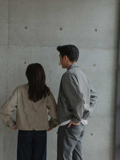 CHECK ZIP BLOUSON
