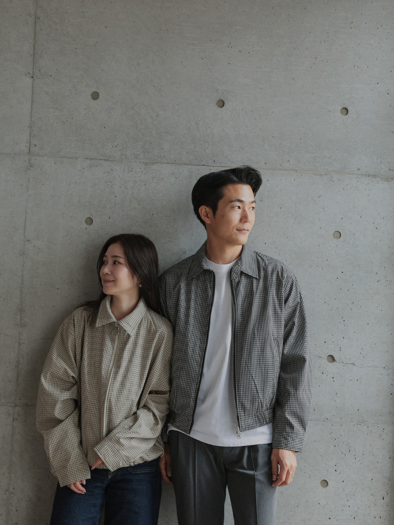 CHECK ZIP BLOUSON