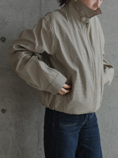 CHECK ZIP BLOUSON