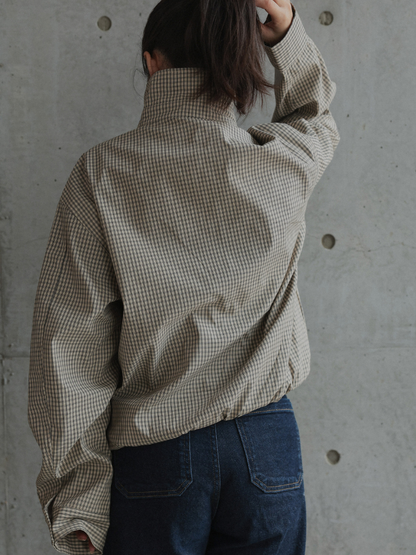 CHECK ZIP BLOUSON