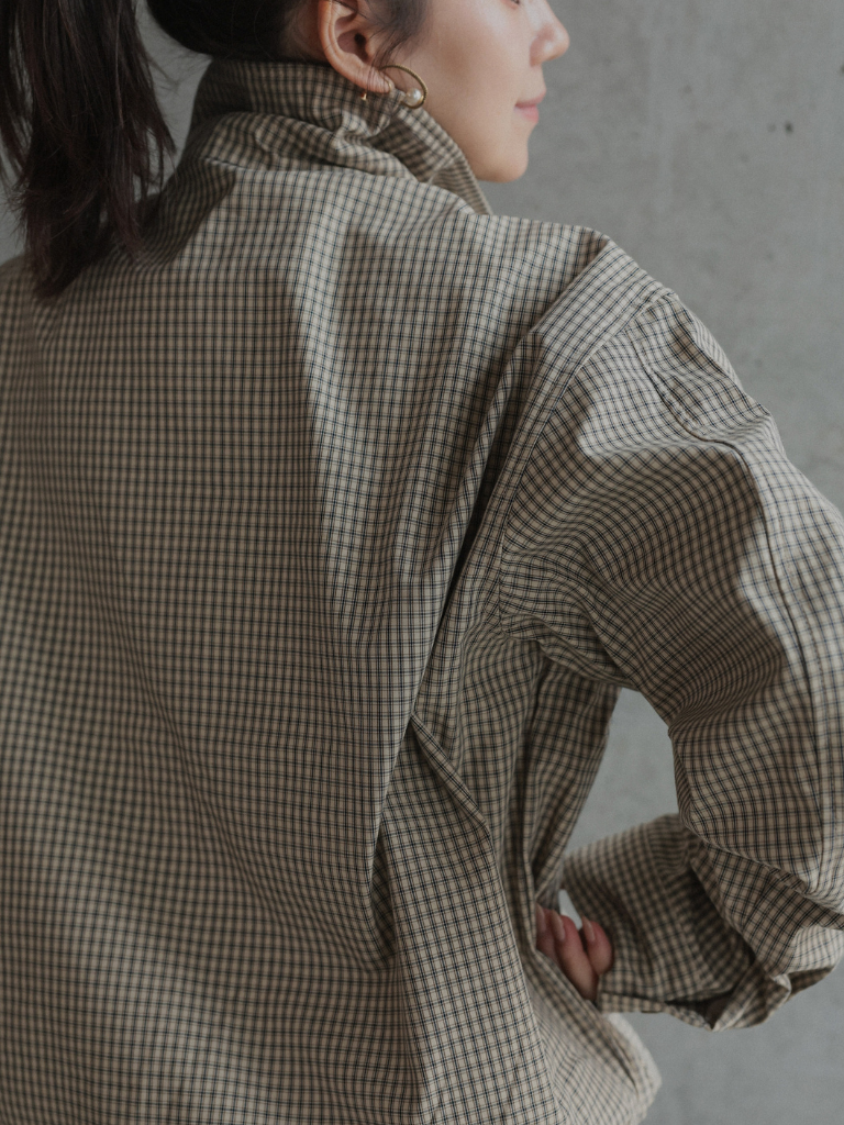 CHECK ZIP BLOUSON