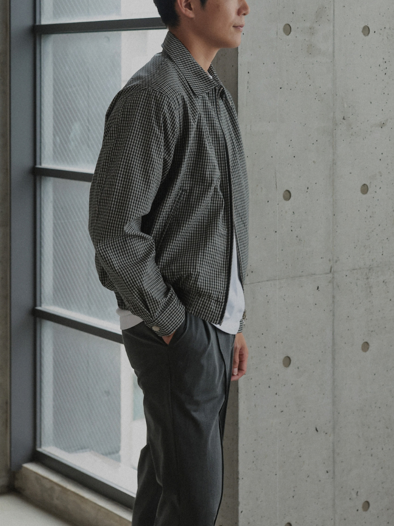 CHECK ZIP BLOUSON