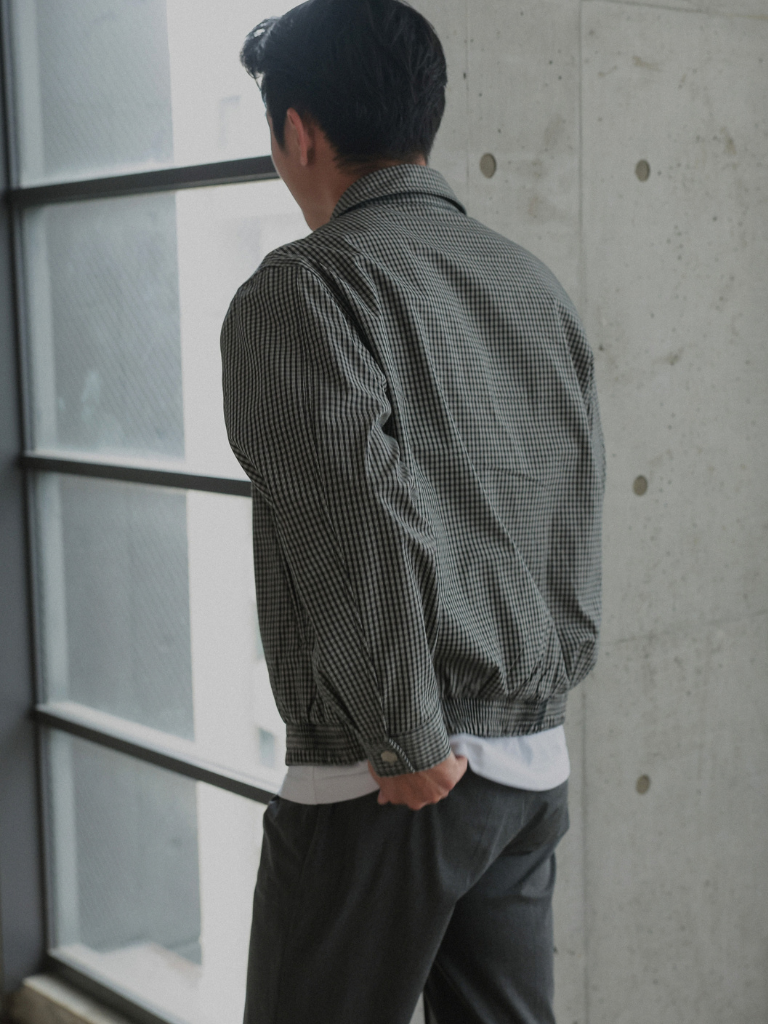 CHECK ZIP BLOUSON