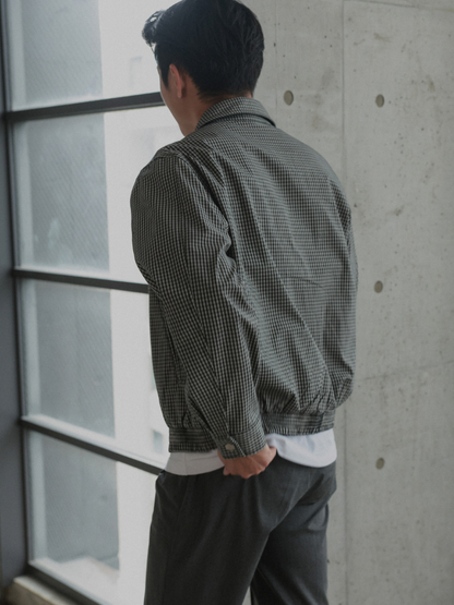 CHECK ZIP BLOUSON