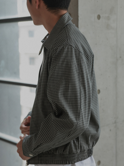 CHECK ZIP BLOUSON