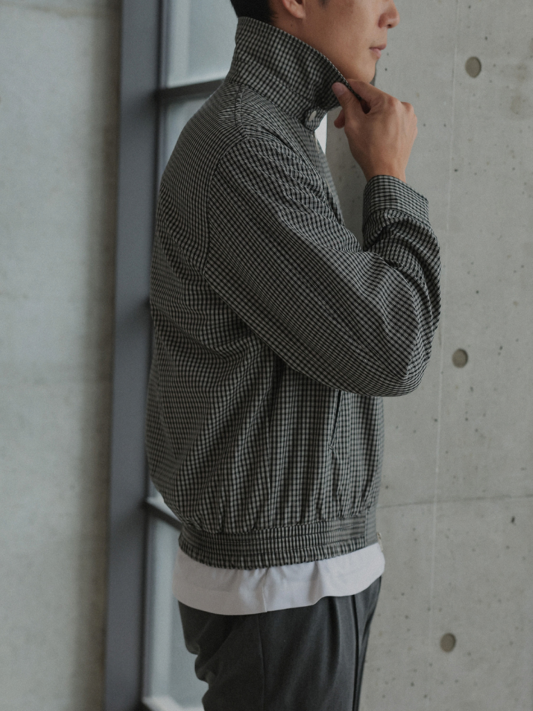CHECK ZIP BLOUSON