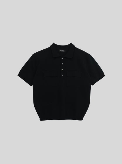 Double Pocket Knit Polo