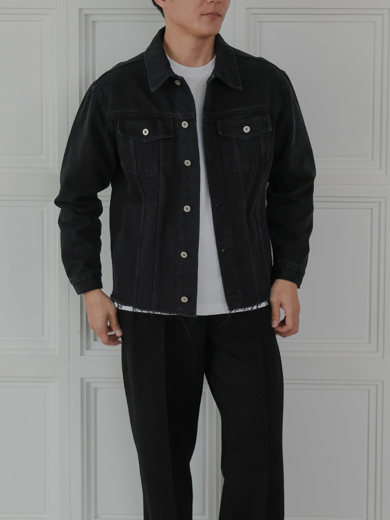CUT OFF DENIM JACKET