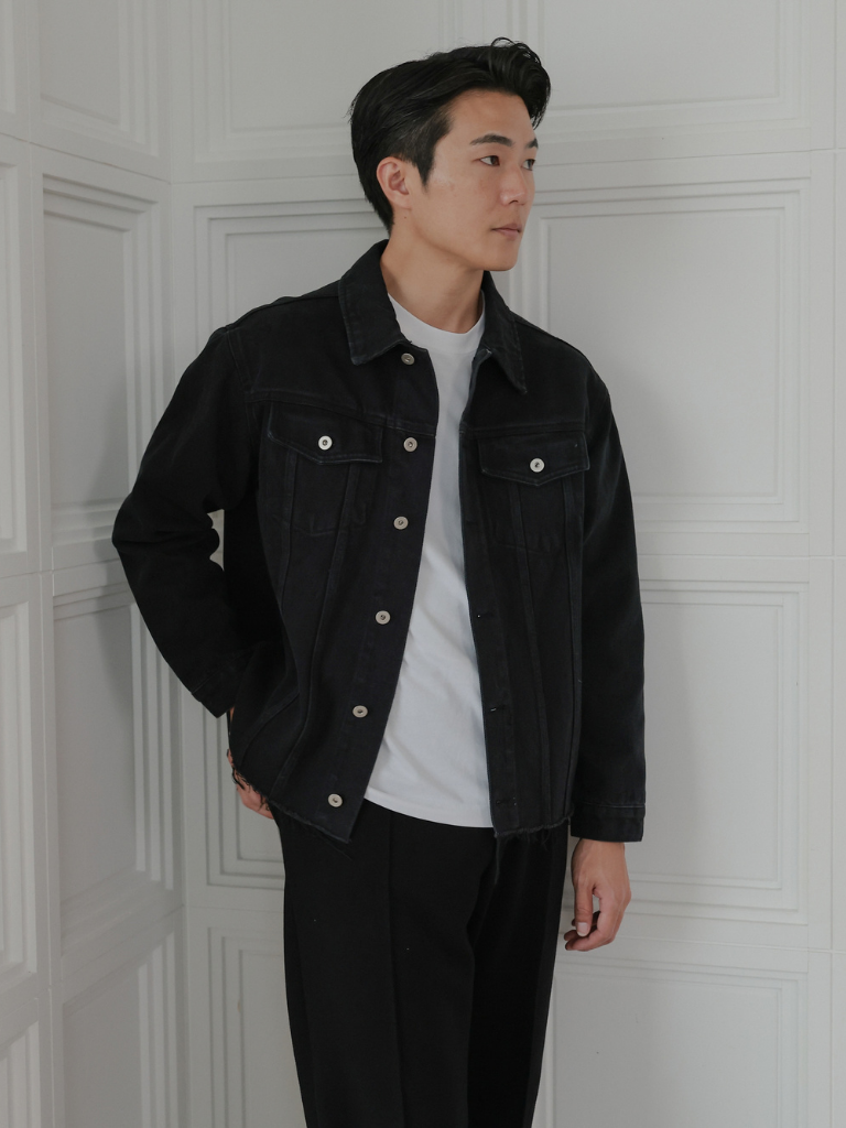 CUT OFF DENIM JACKET