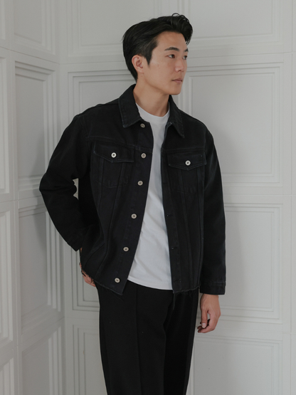 CUT OFF DENIM JACKET