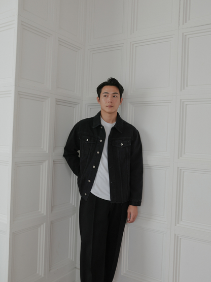 CUT OFF DENIM JACKET