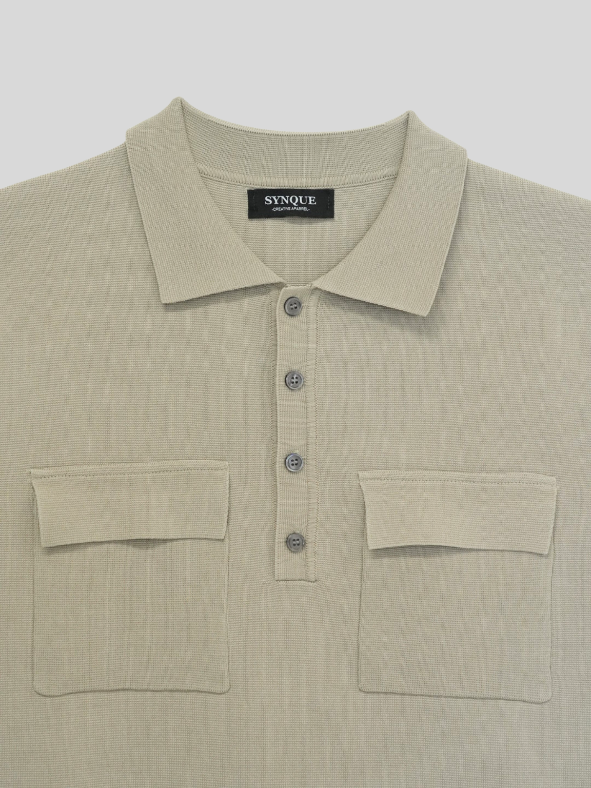 Double Pocket Knit Polo