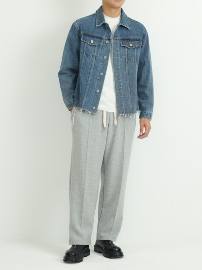CUT OFF DENIM JACKET