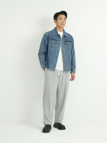 CUT OFF DENIM JACKET