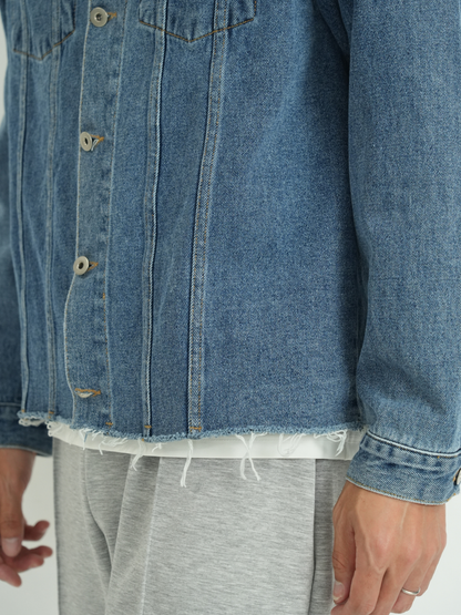 CUT OFF DENIM JACKET