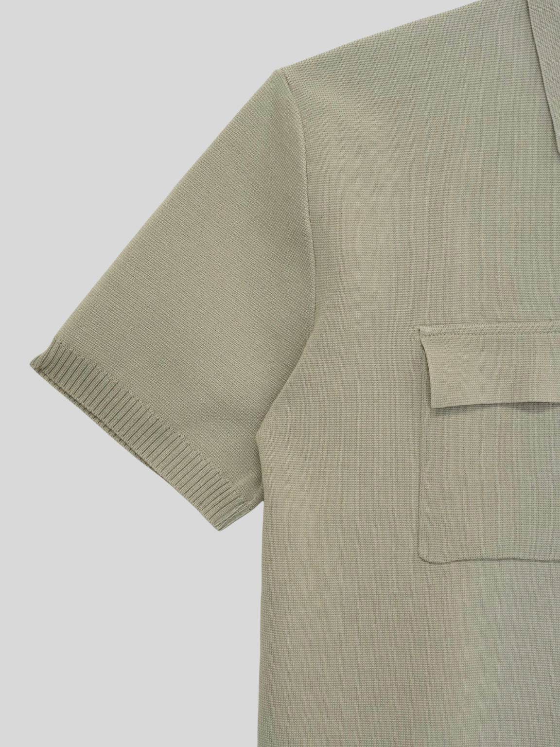 Double Pocket Knit Polo