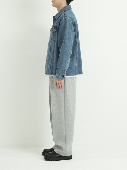 CUT OFF DENIM JACKET