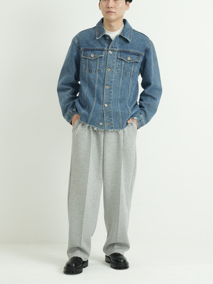 CUT OFF DENIM JACKET