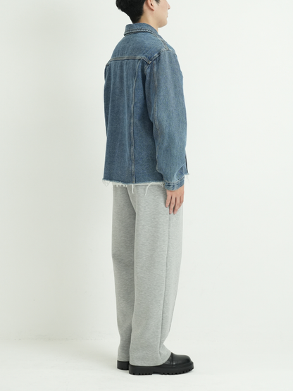 CUT OFF DENIM JACKET