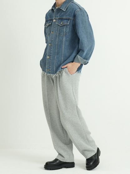 CUT OFF DENIM JACKET