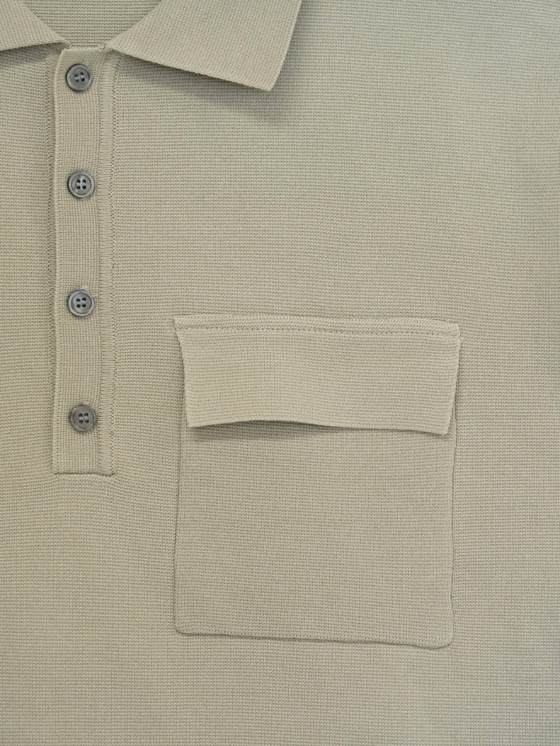 Double Pocket Knit Polo