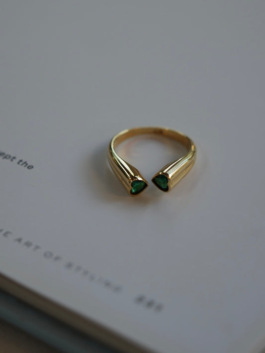 Twin Heart ring