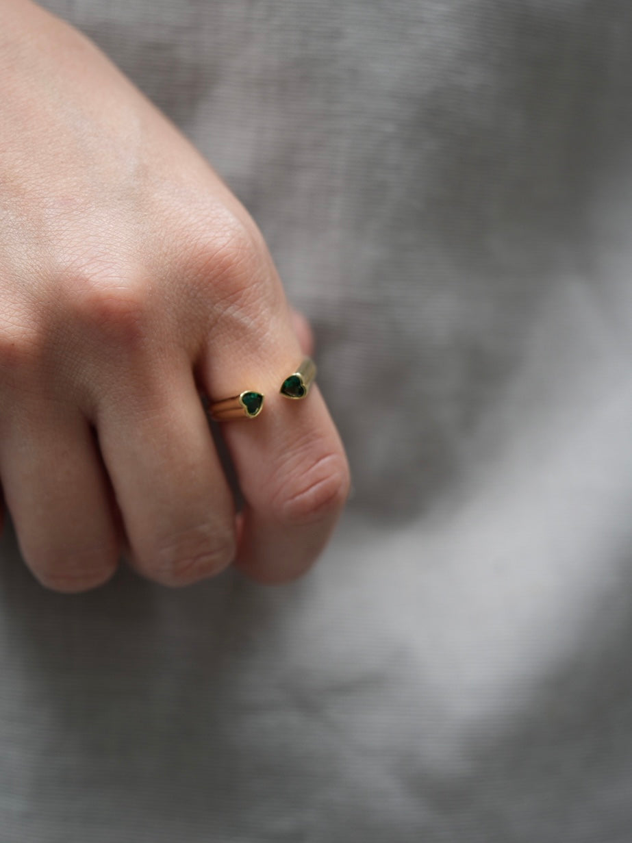 Twin Heart ring