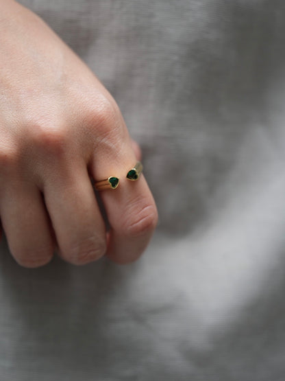 Twin Heart ring