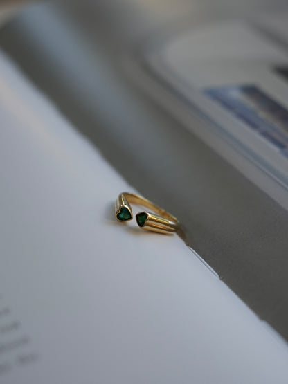 Twin Heart ring