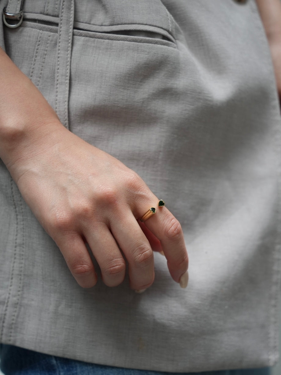 Twin Heart ring