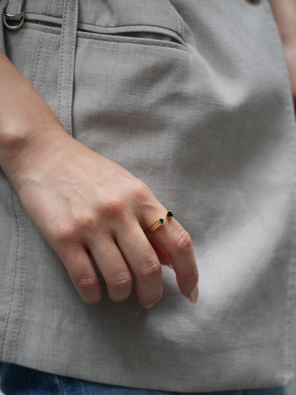 Twin Heart ring