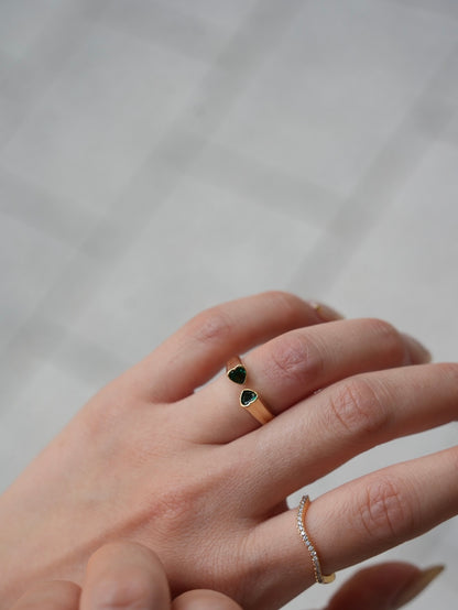 Twin Heart ring