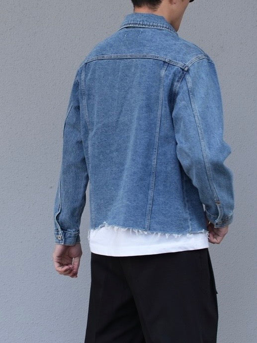 CUT OFF DENIM JACKET